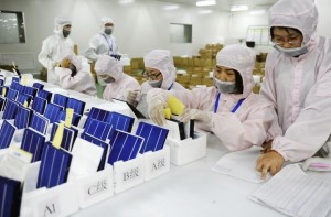 solar panels made in China