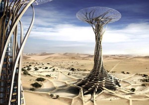 Solar-powered Sand Babel Towers