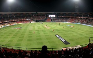 Solar-powered cricker stadium