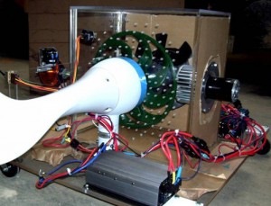 Enclosed wind turbine